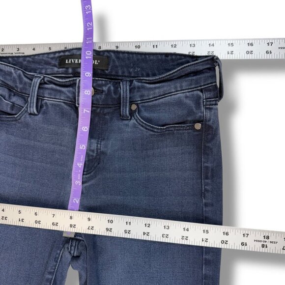 Liverpool Jeans Womens Size 8 Abby Ankle Skinny Fit Mid-Rise Stone Wash Denim - Picture 7 of 13